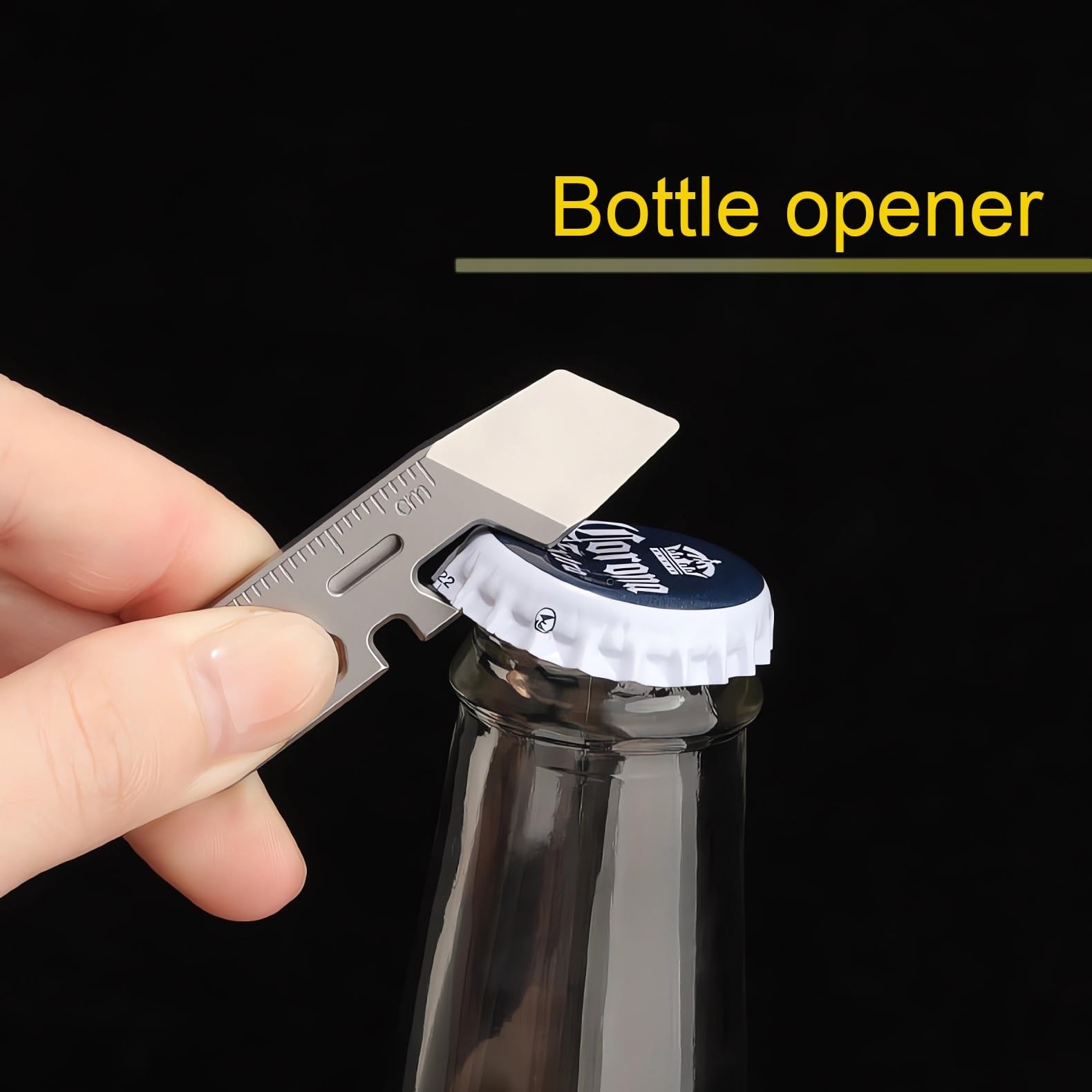 Titanium keychain tool,Lightweight Multipurpose Tool, Can Opener, P… Fast Ship