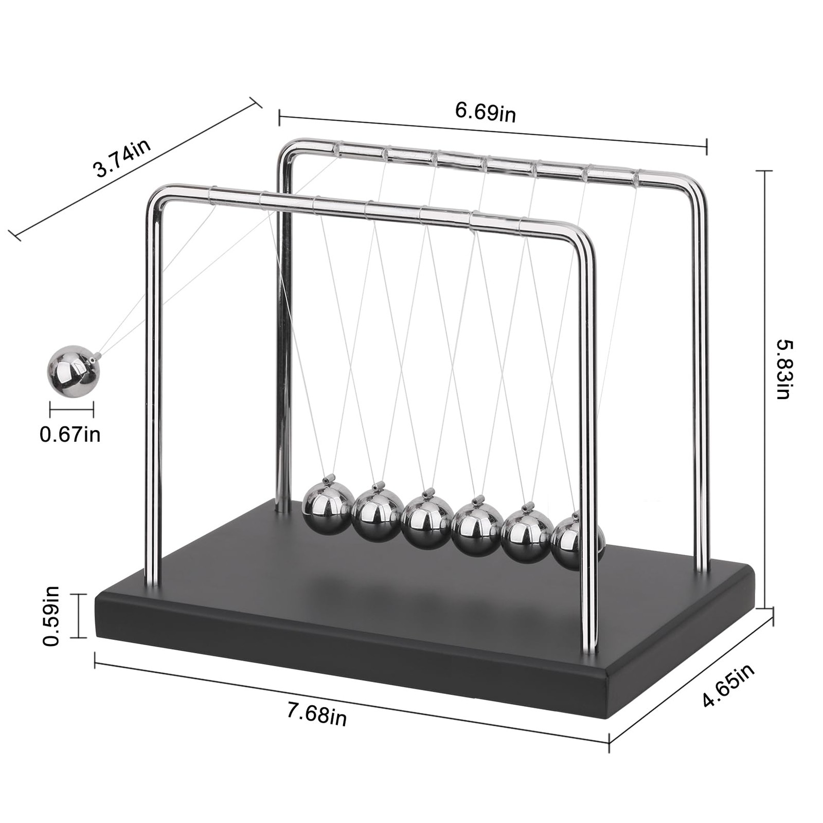 Newton’s Cradle Balance Balls Science Physics Gadget Desktop Decoration Kin…