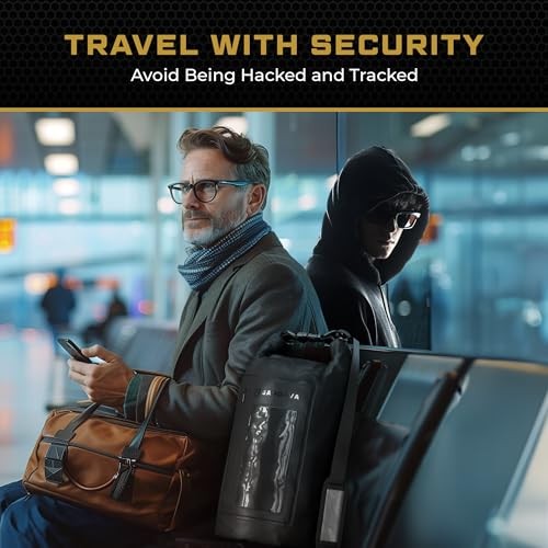 Faraday Bag, Military Grade Shield Bag, Waterproof EMP Cage, Dry Bag for