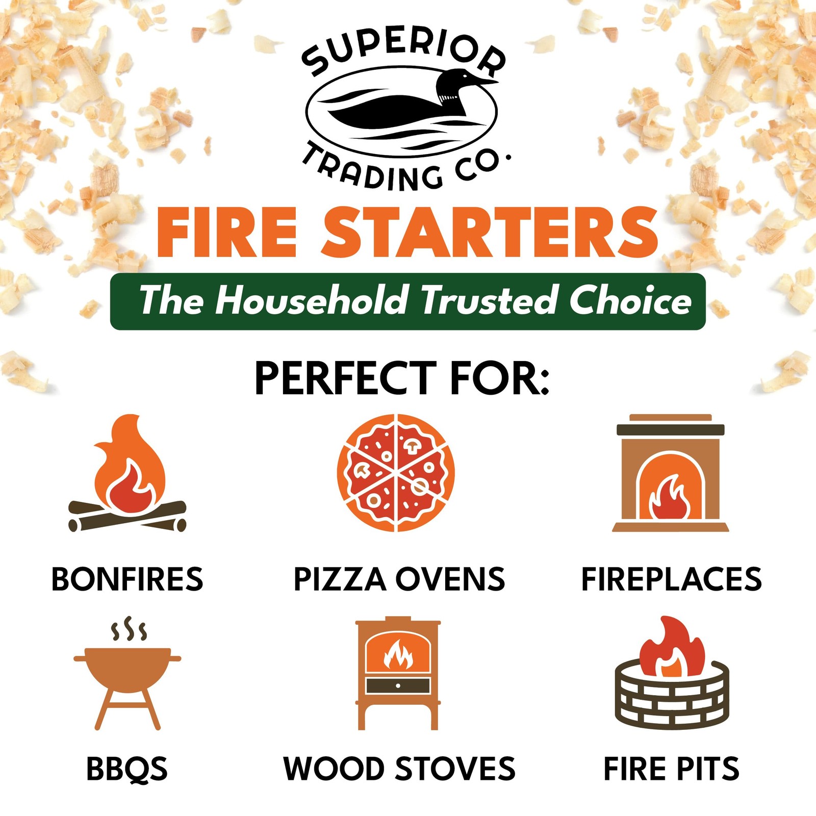 Superior Trading Fire 30 Extra Large pods, Waterproof for Indoor/Outdoor