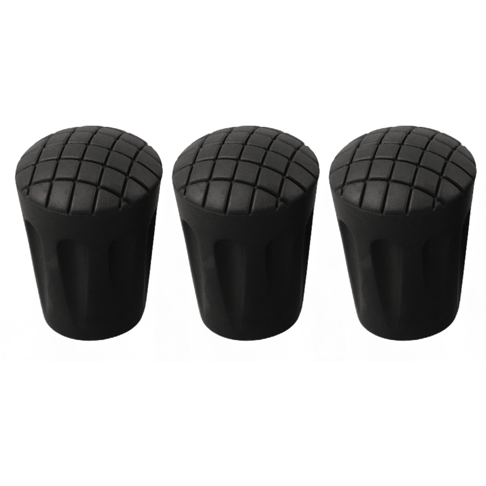 Trekking Pole Tips Replacement Long Lasting Rubber Feet (3pcs) for Hiking Poles