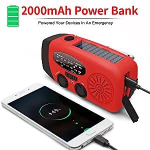 Storm Safe Emergency AM/FM/NOAA Weather Band Radio With Solar Flash Light