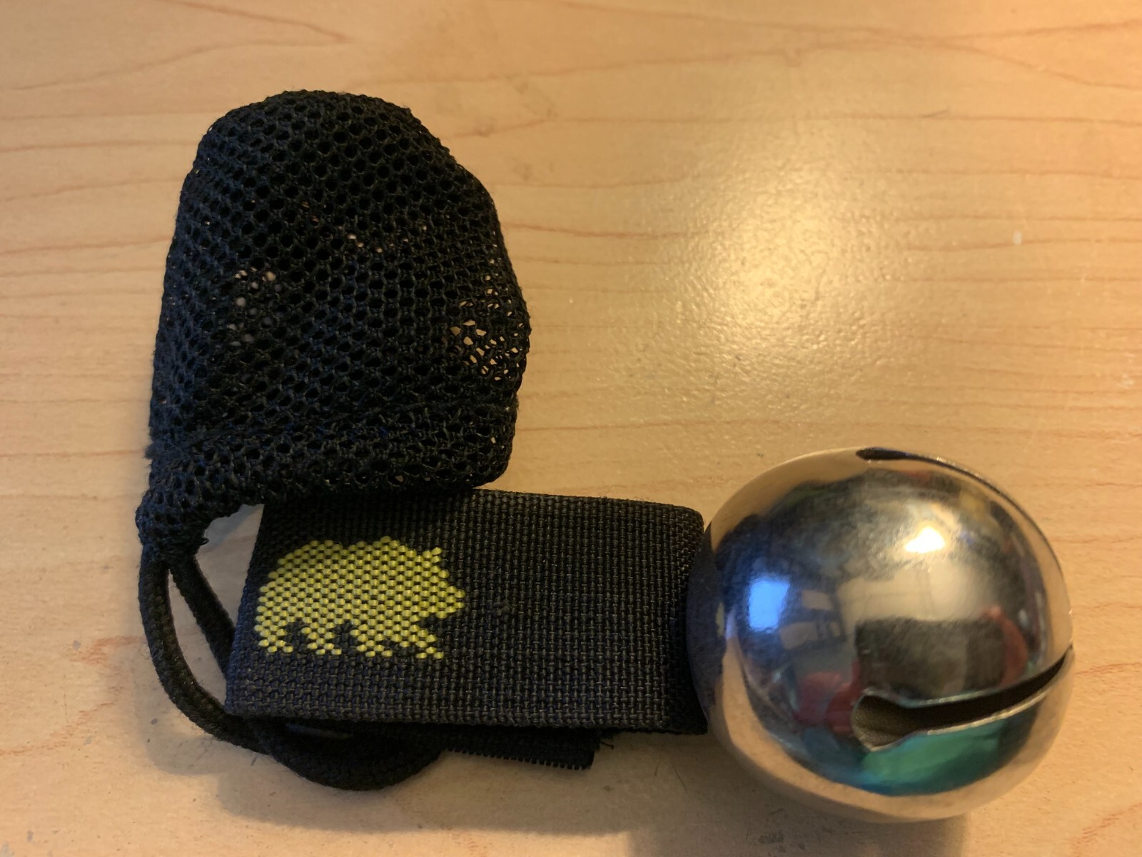 Bear Bell with Velcro Carrier and Magnetic Silencer, New