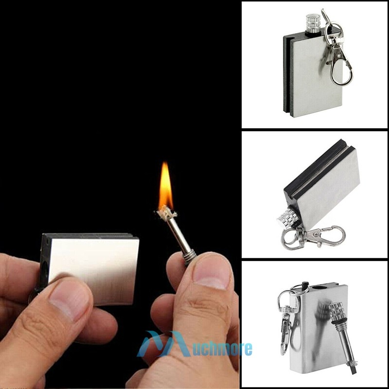 5~10X Permanent Match Fire Starter Survival Emergency Flint Metal Lighter Hiking