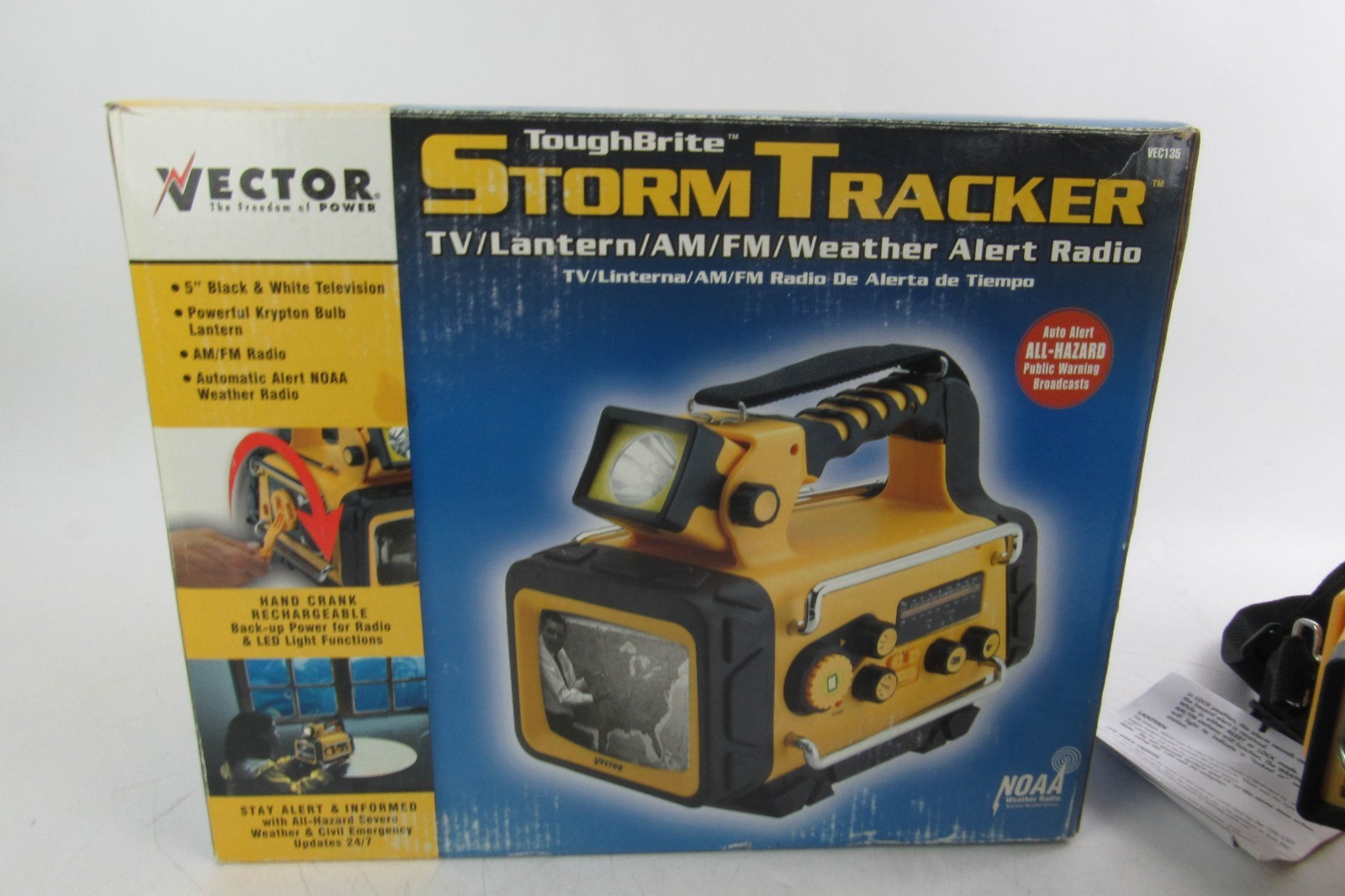 VECTOR VEC135 Storm Tracker TV Radio Weather Alert NEW OPEN BOX WORKS SEE VIDEO