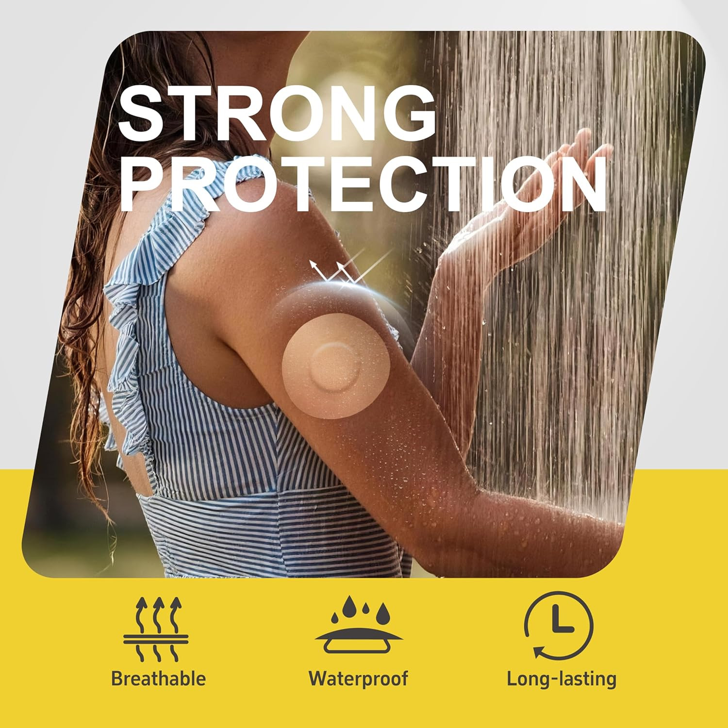 Freestyle Adhesive Patches 20 Pack, Sensor Covers for Freestyle Libre