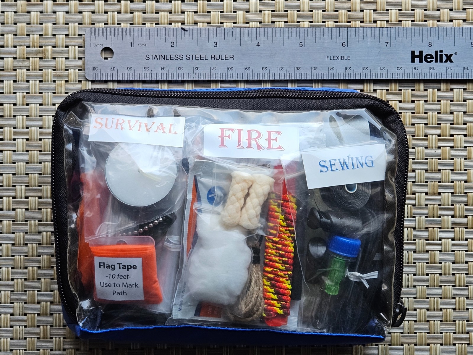 Premium SURVIVAL and REPAIR kit – Great for car, home, camping, 60+ items