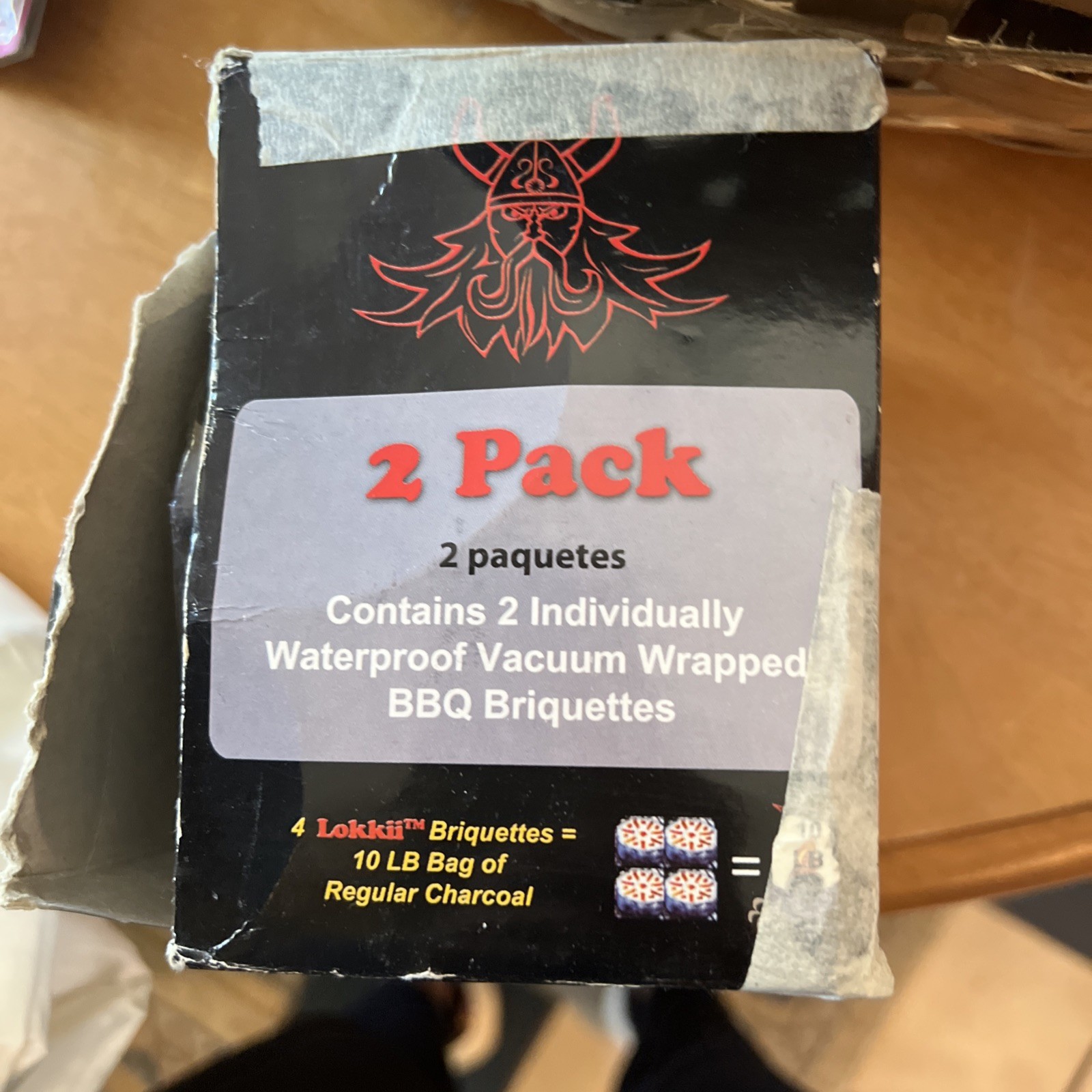 LOKKII BBQ BRIQUETTES READY TO LITE CAMPFIRES OR GRILLS Box Contains 2 Briquett