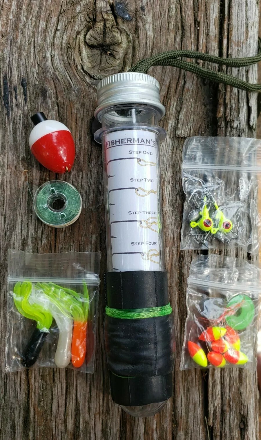 EMERGENCY POCKET REEL SURVIVAL FISHING KIT CAMPING BUG OUT BAG