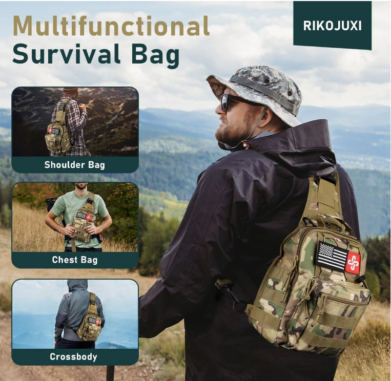 Emergency Survival Kit First Aid Bug Out Tactical Prepper Kit 262 Piece Set
