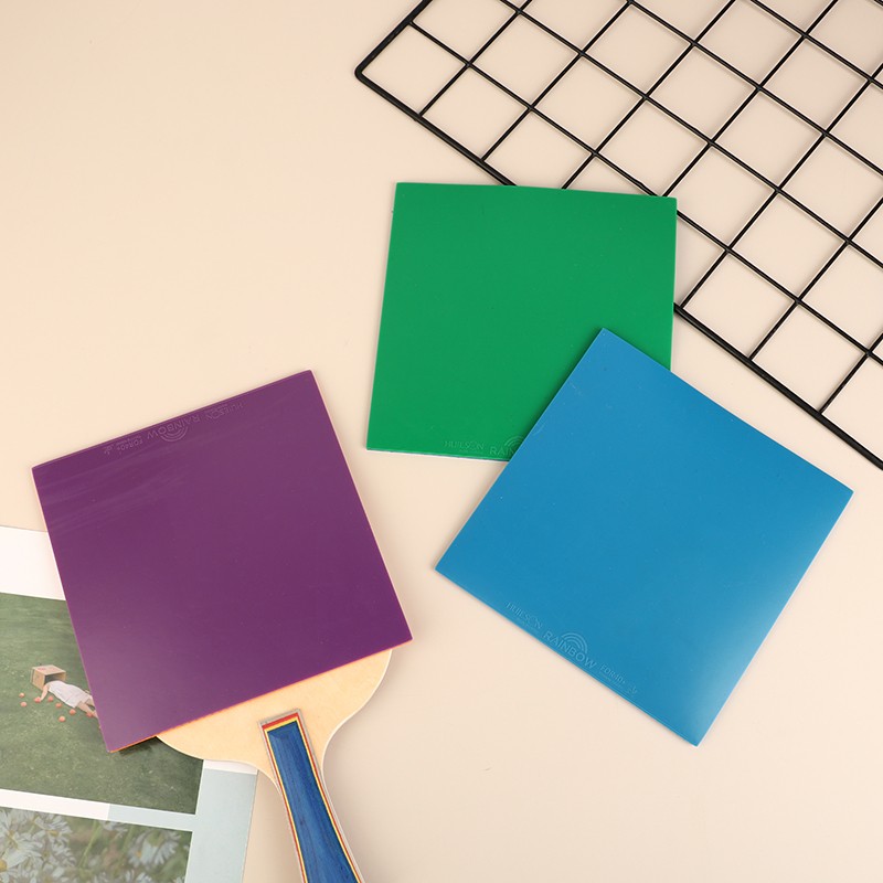1Pc Colorful Rainbow Table Tennis Rubber Sheet Ping Pong Rubber For Training