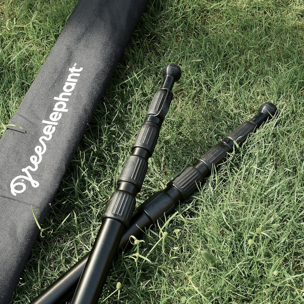 Green Elephant Camping Tarp Poles – Extends 8ft 2.8 in, Shrinks to 2ft 9.5 in.