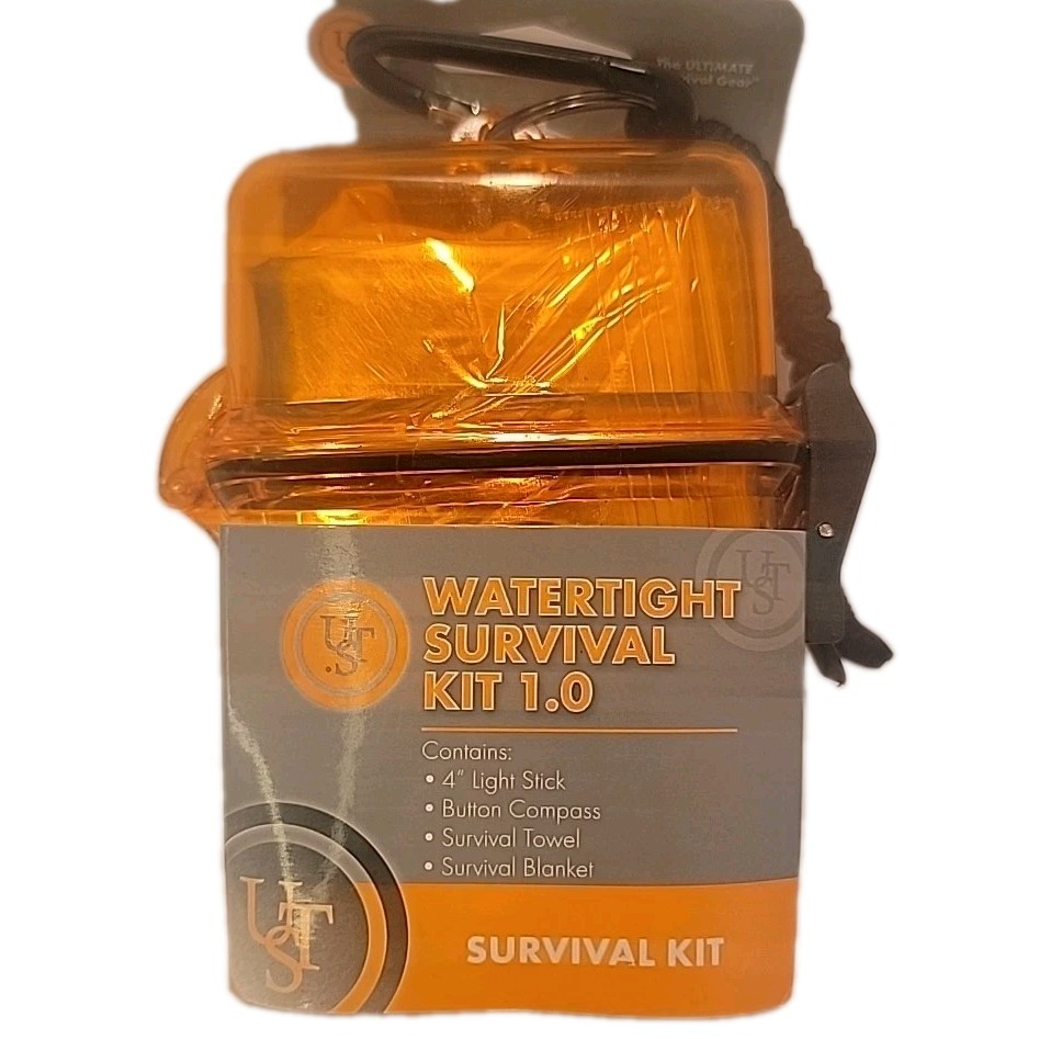 UST Watertight Survival Kit 1.0 Emergency Survival Gear Equipment Bug Out Bag