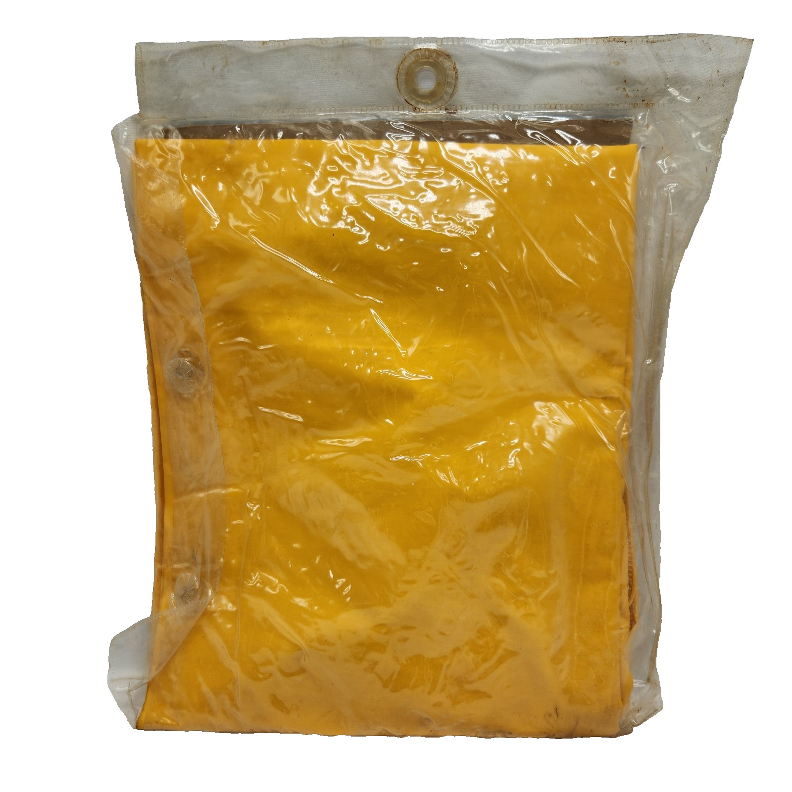 Stearns First Mate Vintage Rain Suit 2 Piece Yellow PVC Storm Gear Sz Large New