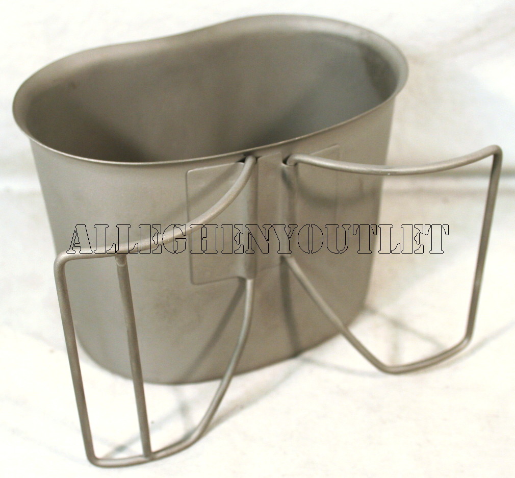 US Military NEW 1 QT OD PLASTIC CANTEEN & USED COVER w/ BRAND NEW STAINLESS CUP