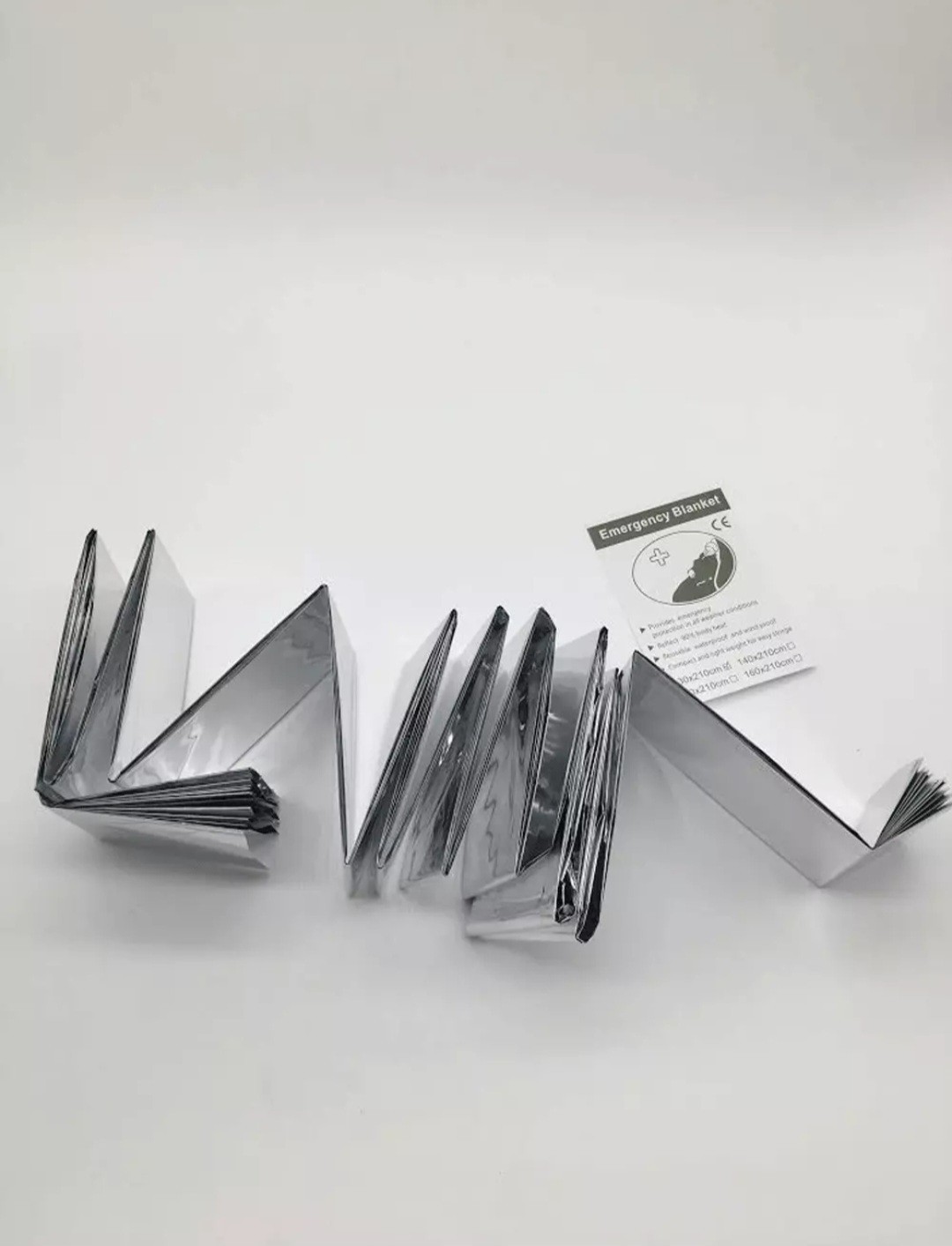2 PCS Emergency BLANKETS Thermal Survival Safety Insulating Mylar Heat 84″ X52″