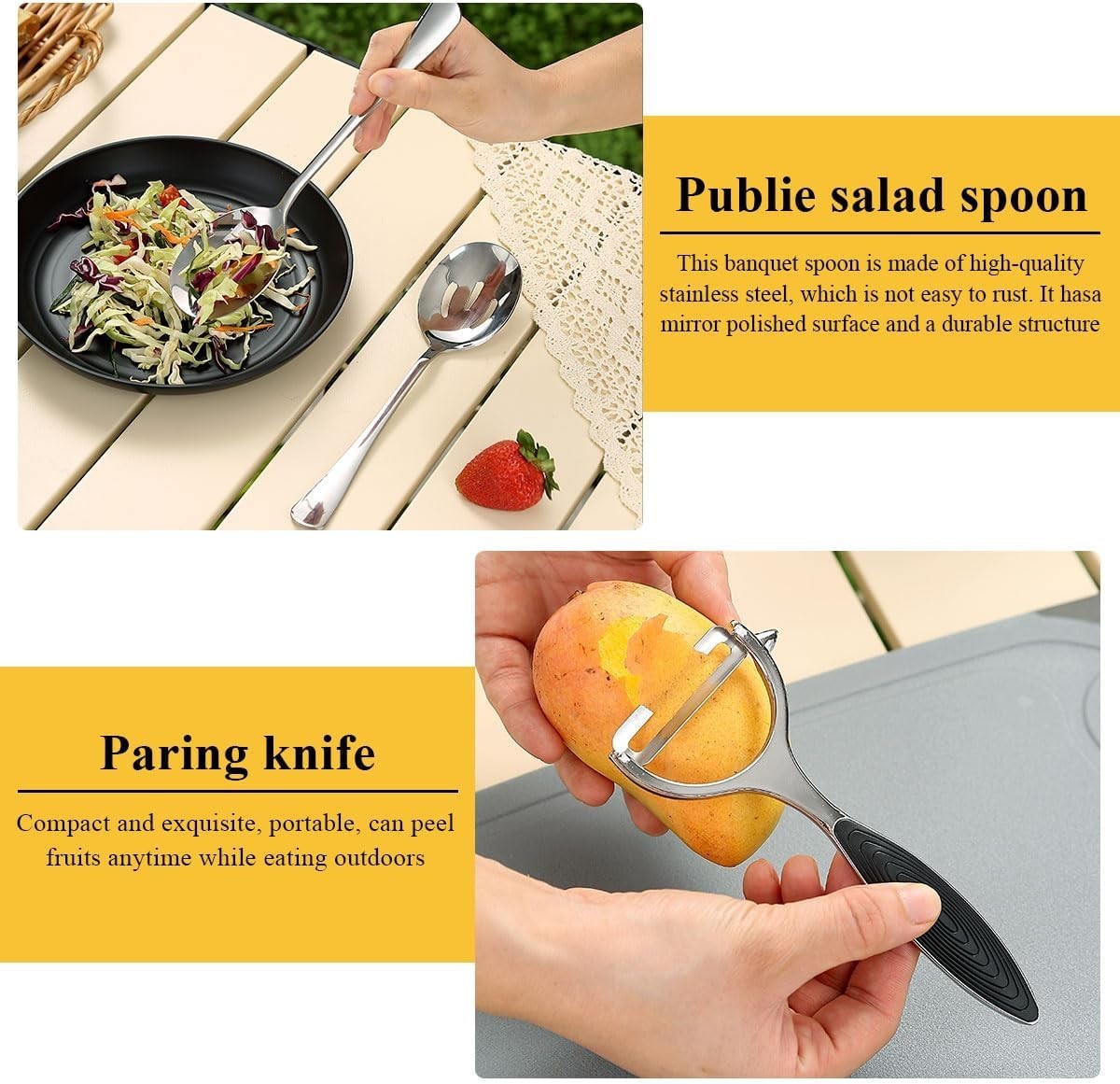Durable Outdoor Cooking Utensils and Gadget Set with Multi-Compartment Storage
