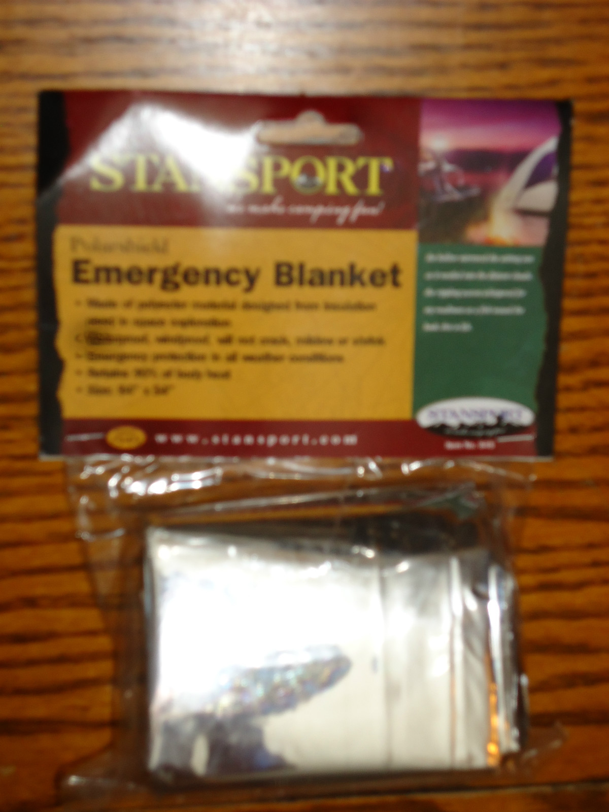 STANSPORT POLARSHIELD POLAR HEAT SHIELD EMERGENCY BLANKET WATERPROOF WINDPROOF