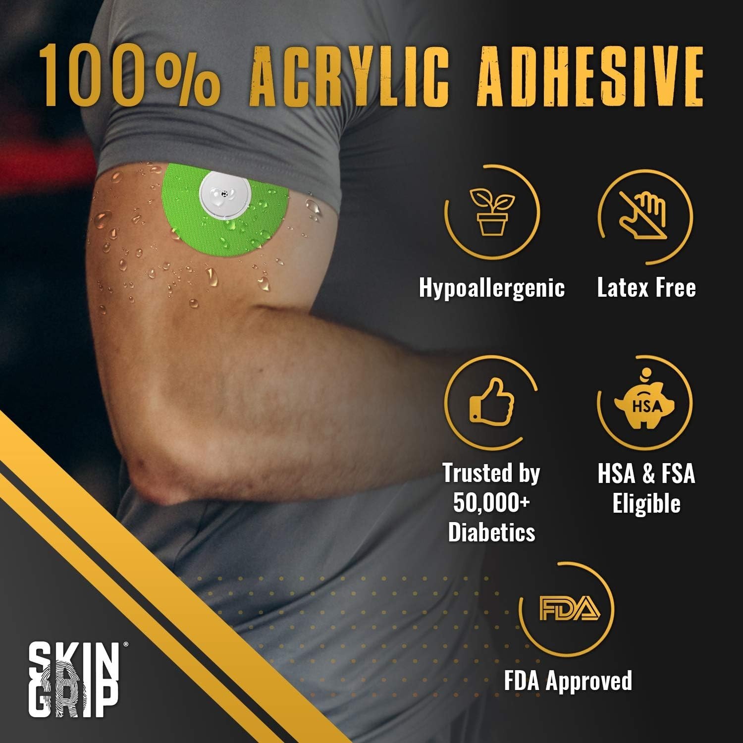 Skin-Friendly Diabetic Cover for Infusion Sets, 20 Count