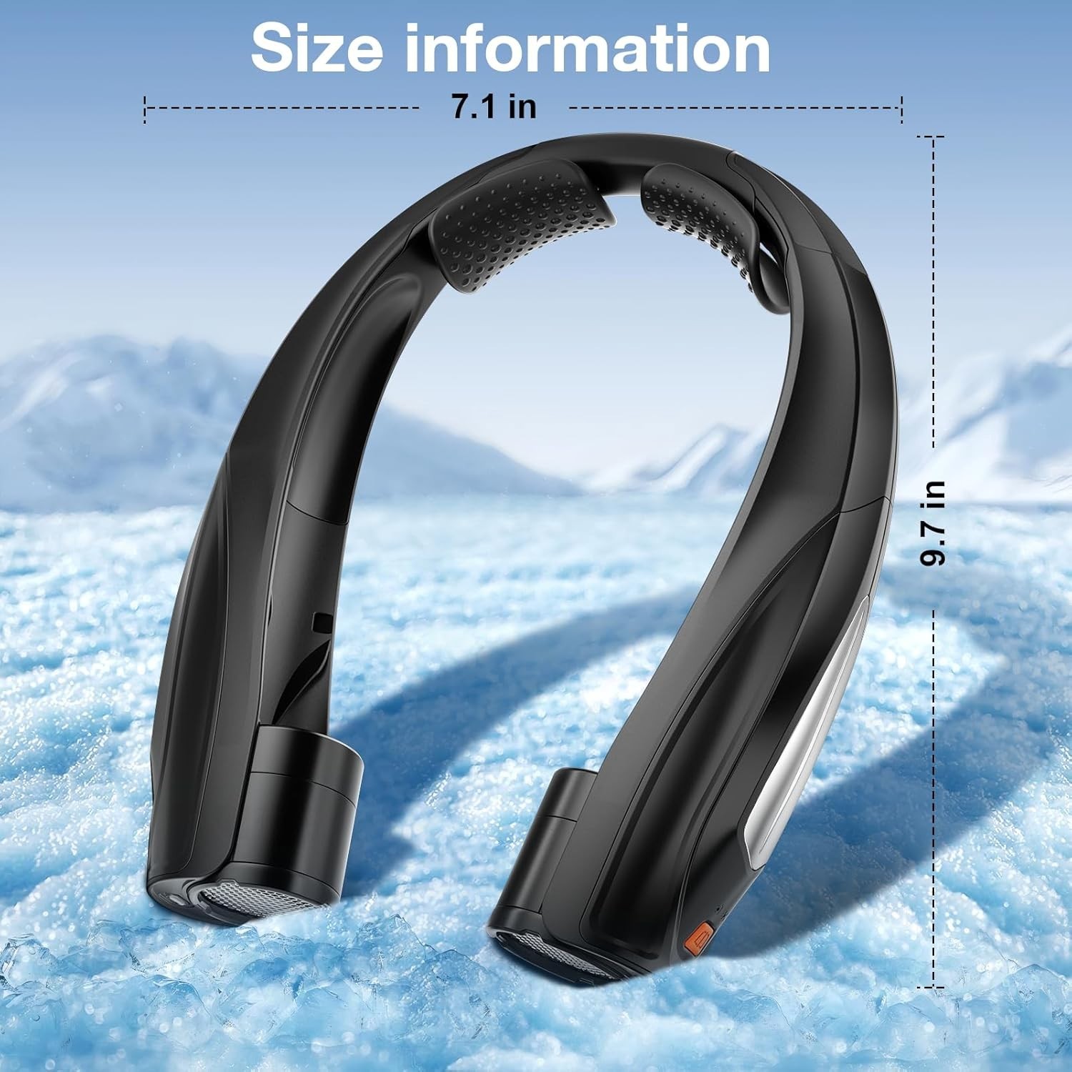 AI Neck Fan, 6 Speeds Adjustable Portable Personal Fan Rechargeable, 6000 mAh…