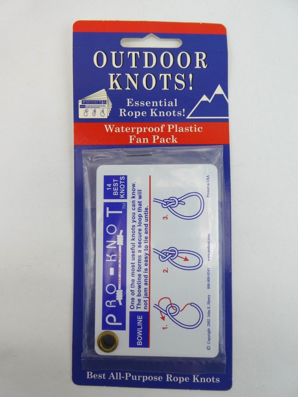 Pro-Knots Outdoor Knots Rope Knots Waterproof Cards 14 Best Knots PKO101