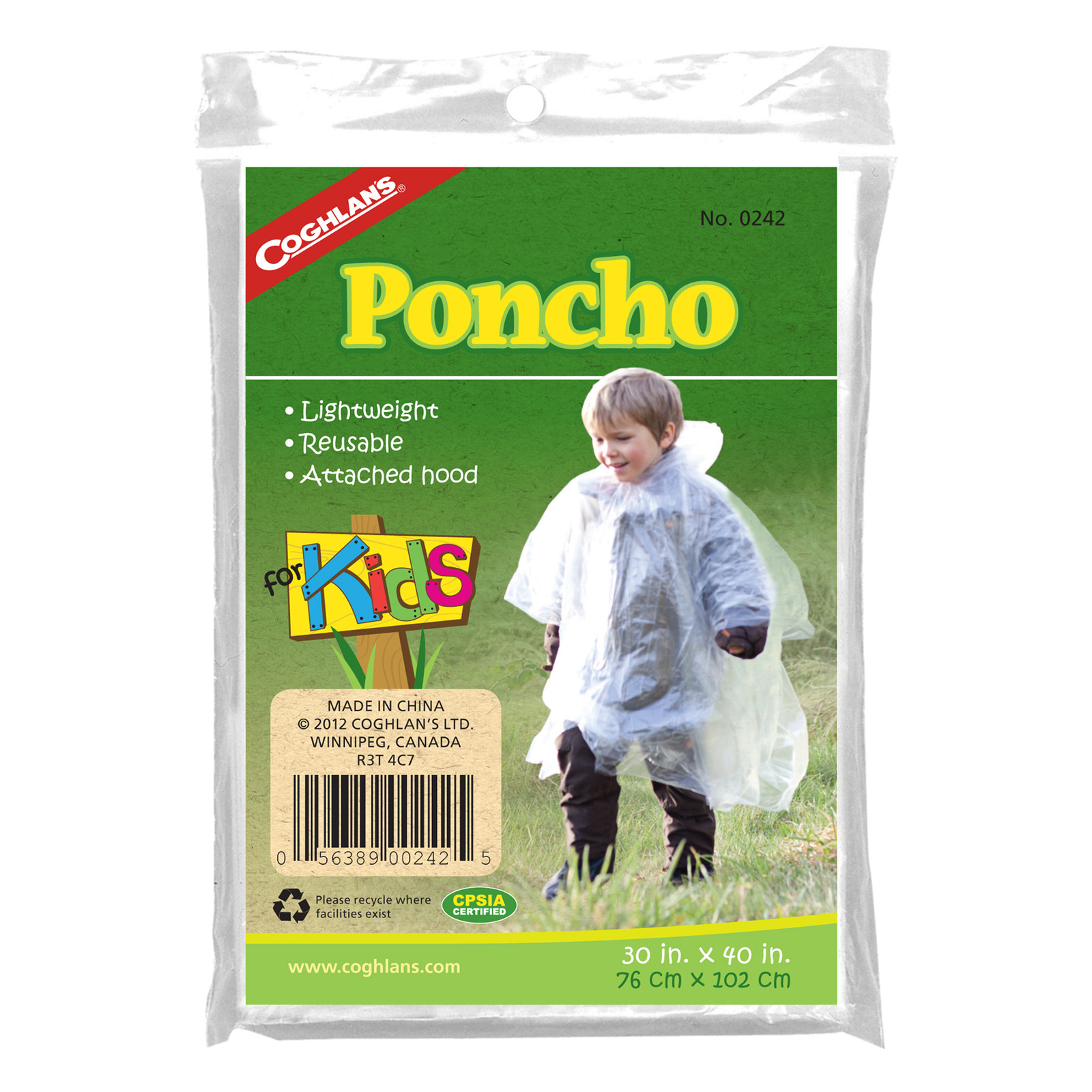 Lot of 4 Kids Rain Poncho with Hood Outdoors Camping Hiking Disaster Survival