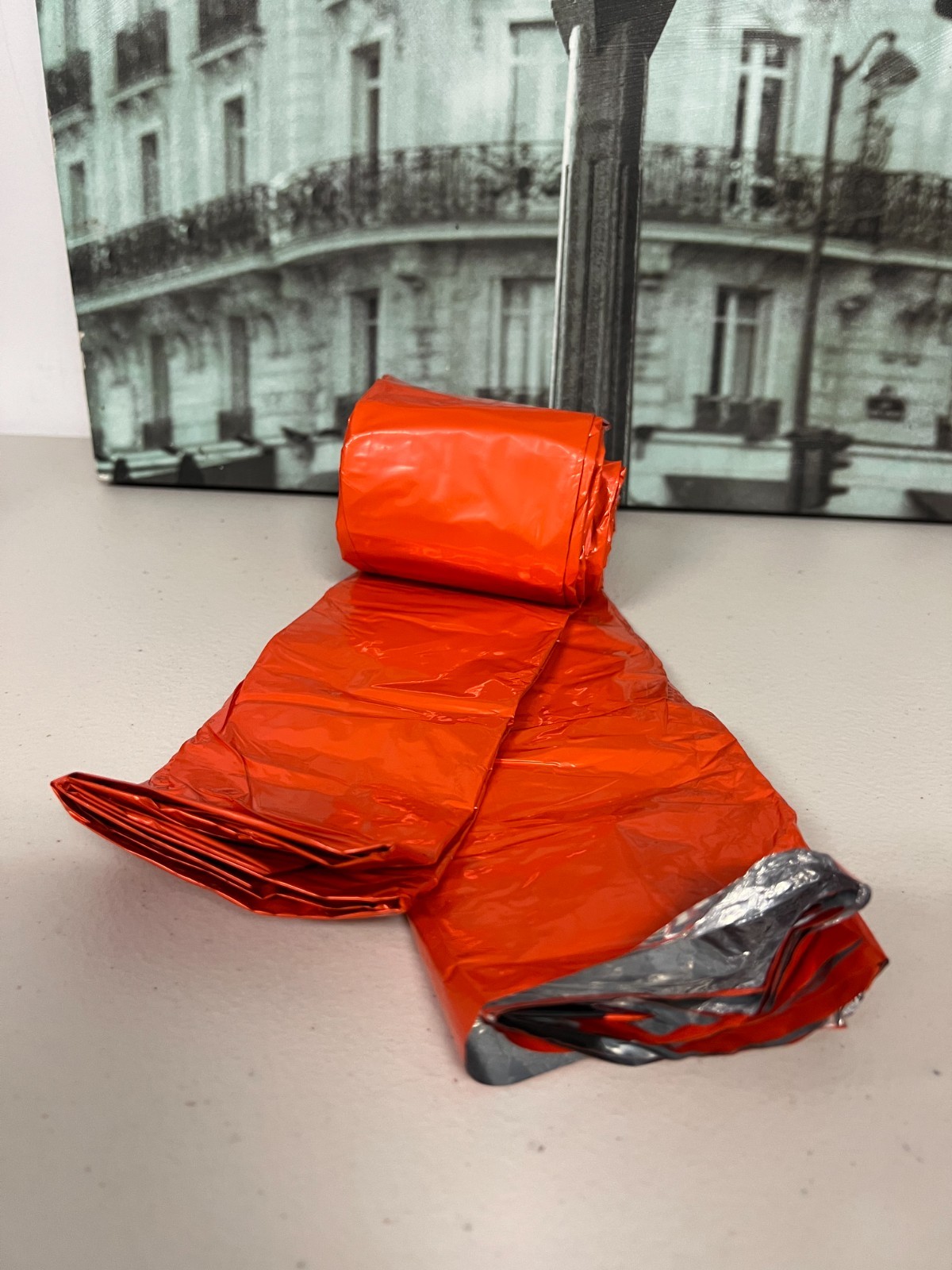 1-5 Emergency Survival Raincoat Reusable Mylar Thermal Blanket Poncho Whistle