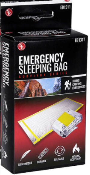 Emergency Survival Series Sleeping Bag 1 SE EB1311 Lightweight Reusable 84″x36″