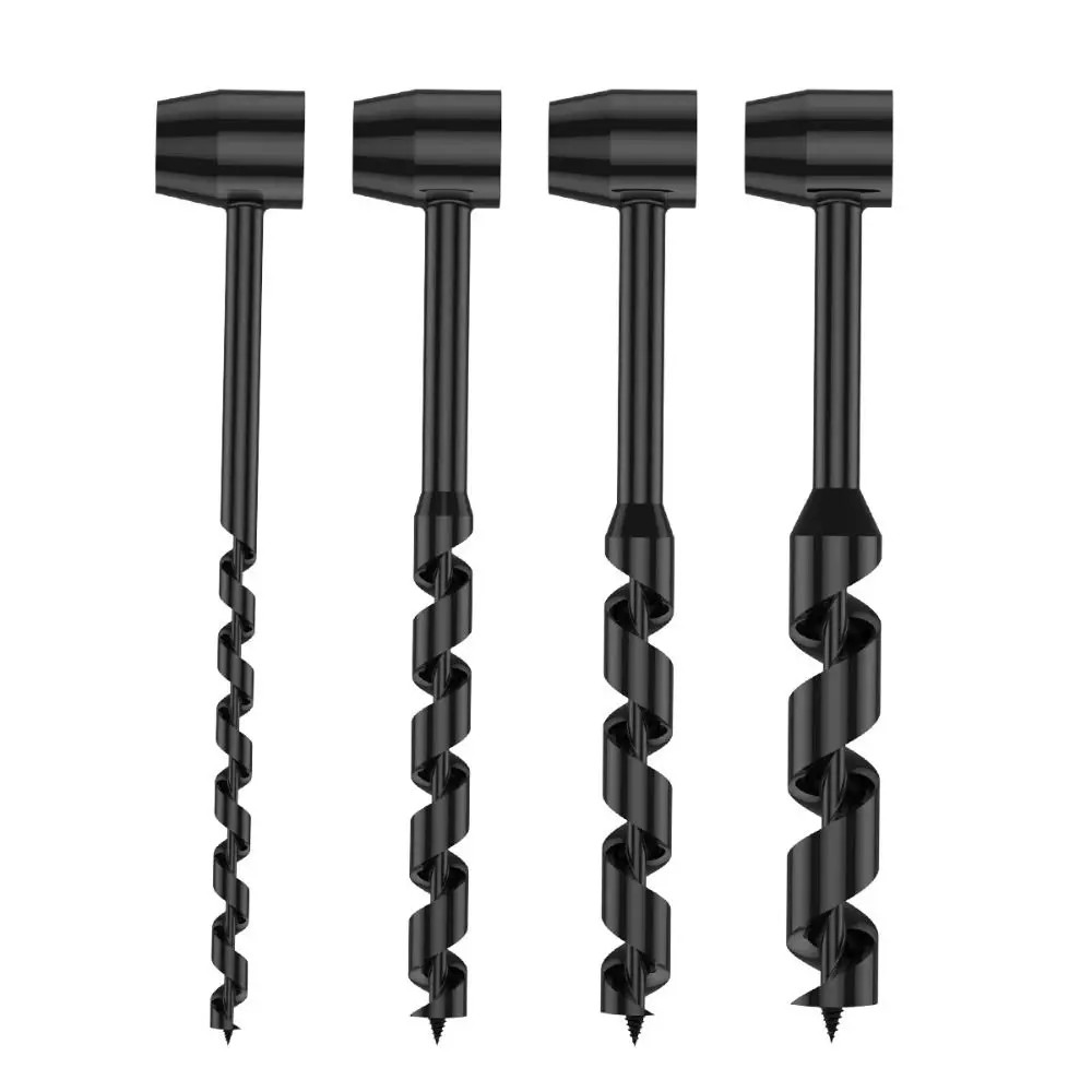 Wild Survival Hand Drill Portable Carbon Steel Manual Auger Drill Manual Wood Pu