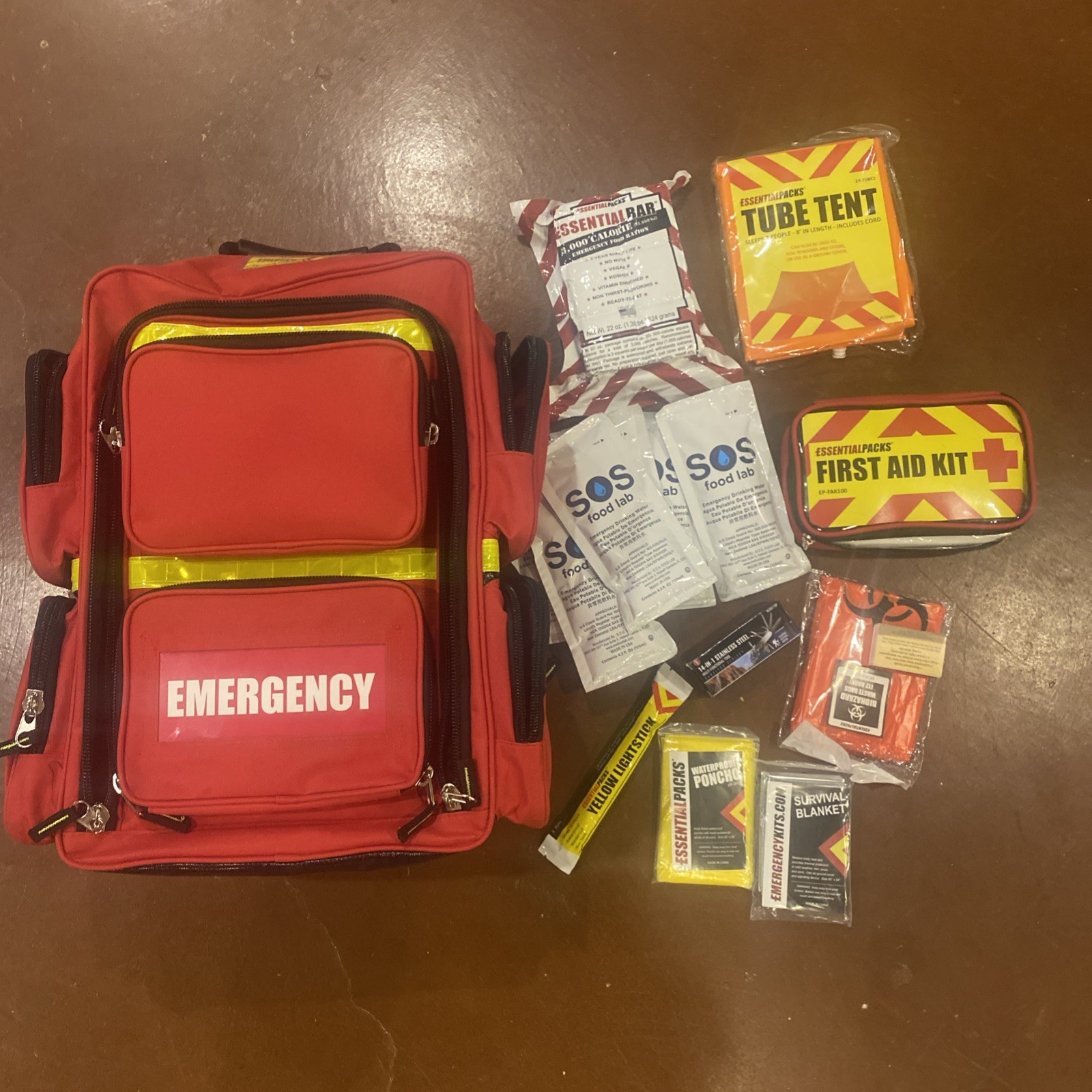 72+ Hour Emergency Survival Kit / Bug Out Bag / Tactical Backpack / First Aid