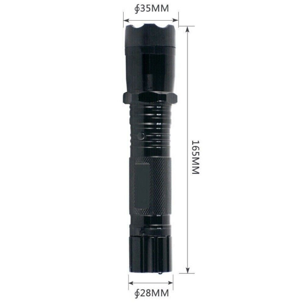 Stun Gun 1101 700 BV Rechargeable LED Flashlight & Police Pepper Spray 2oz