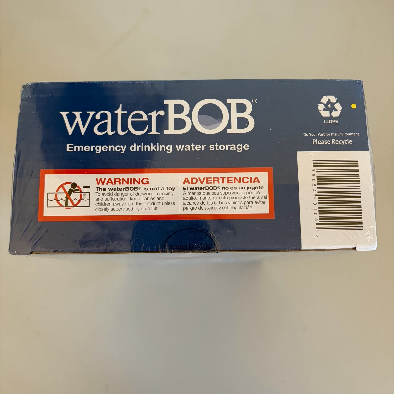 Water BOB NIB Bathtub Emergency Drinking Water Storage Container 100 Gallons