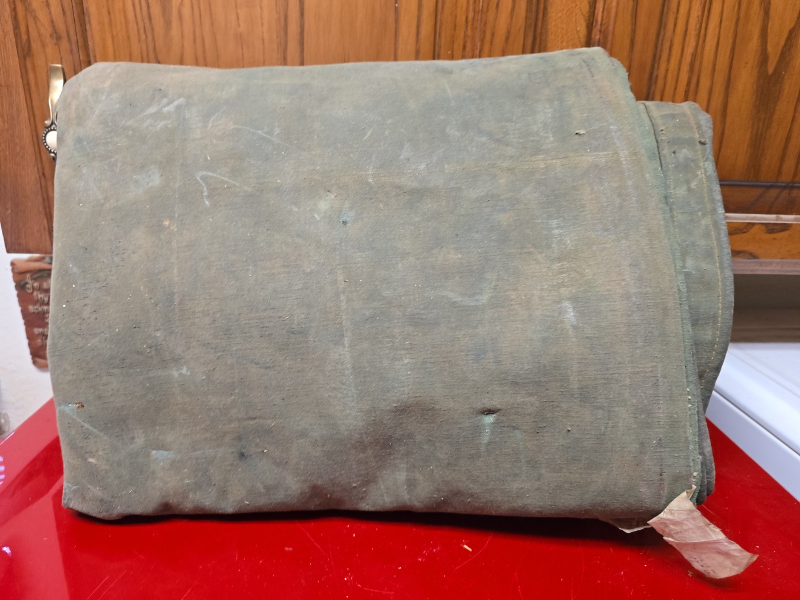 Sears Super TARP Army Green 10×12 Single Filled Duck