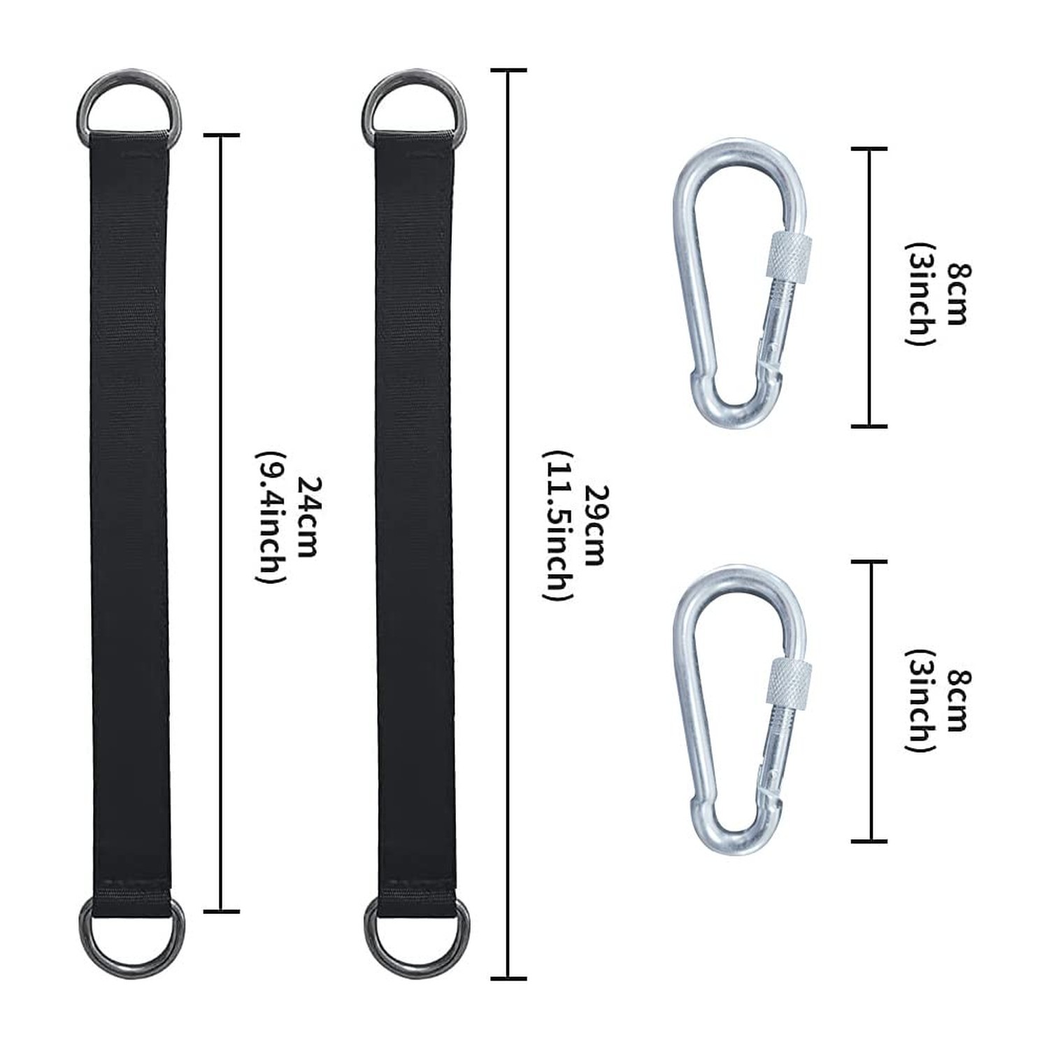 2 PCS Tree Swing Straps Hanging Kit Maximum Load Capacity is 2200 pounds with…