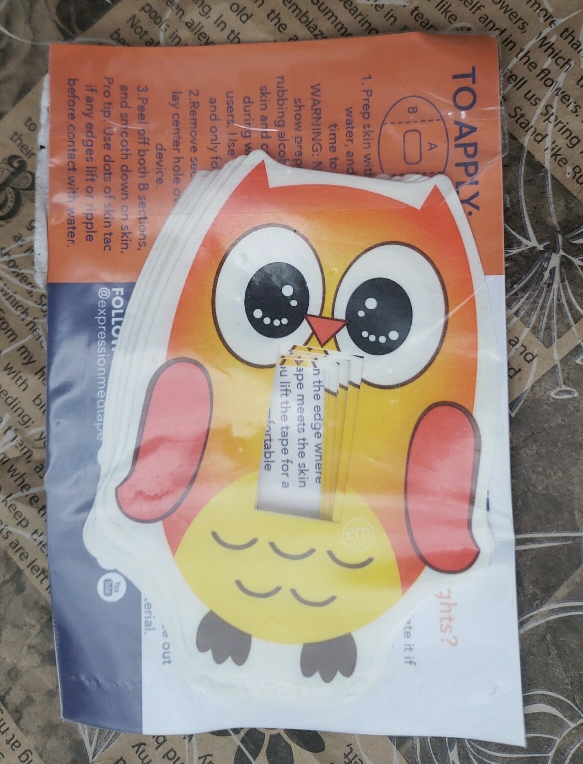 Expressionmed – Adhesive Patch For Dexcom G5 (10-Pack) – Pre-Cut, Waterproof OWL
