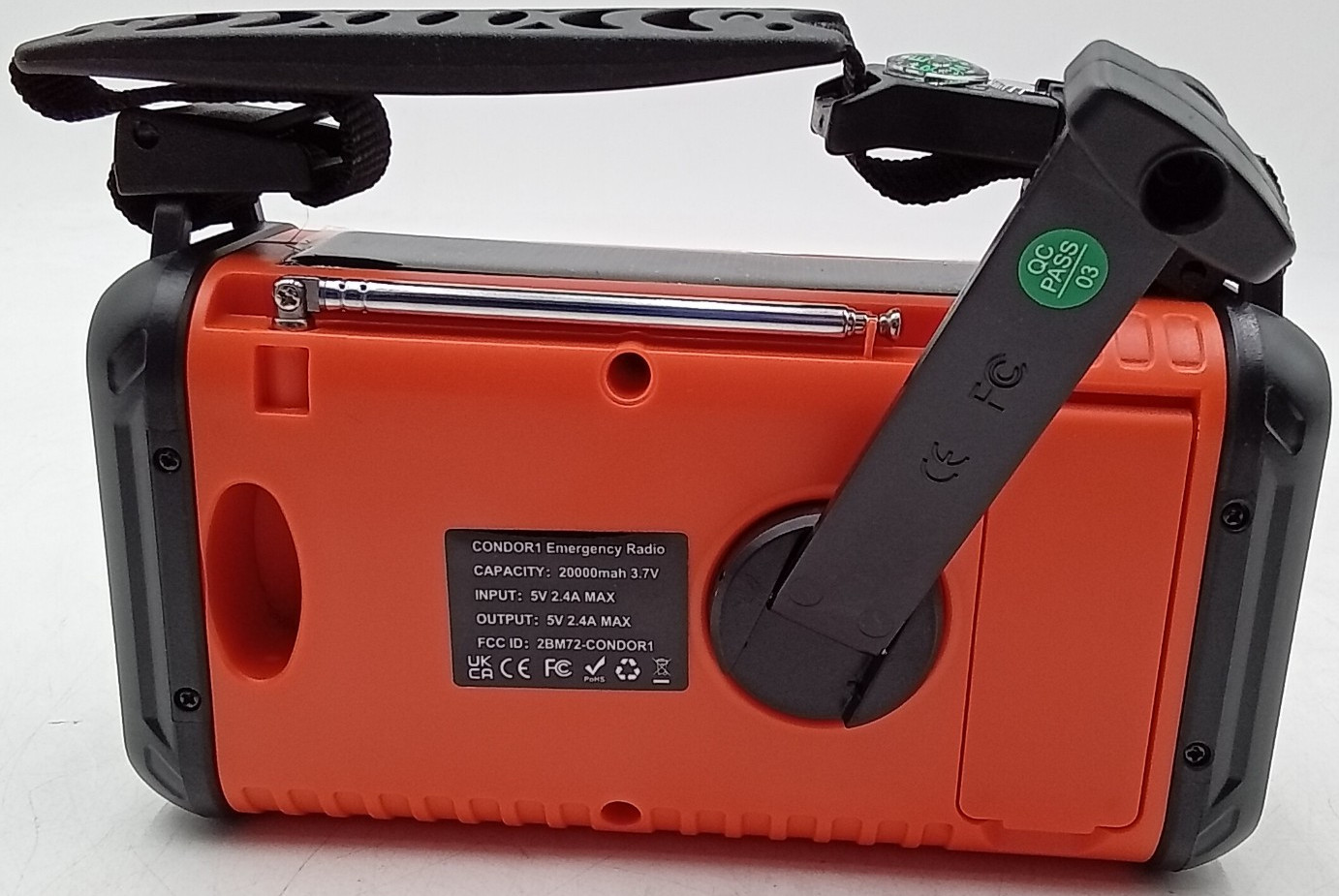 20000mAh/ 74000mWh Hand Crank Emergency Radio AM/FM/NOAA Weather