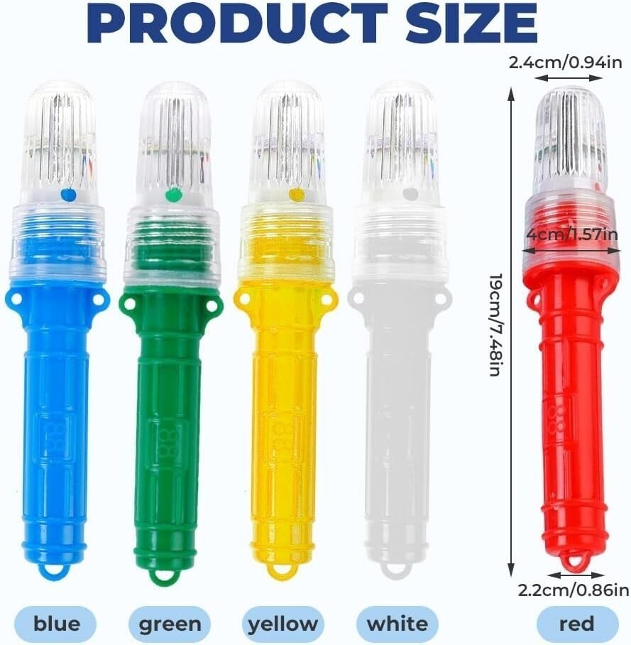 Electronic Boat Flare Safety Kit Signals Boat Flares 3Pcs Coast Guard Approved #