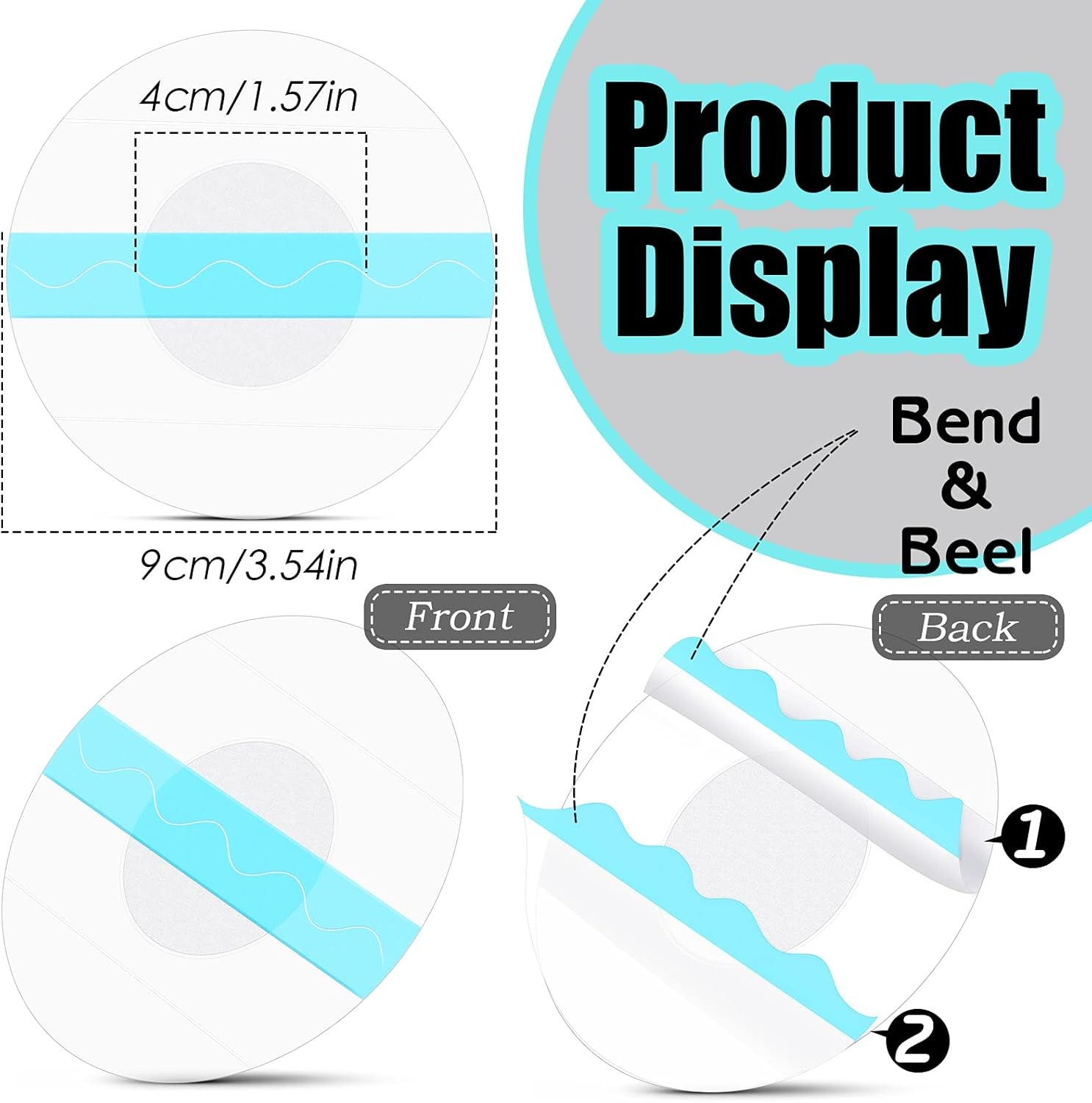 Freestyle Libre Sensor 48 Pack Covers Waterproof 2 Adhesive Patches Transparent