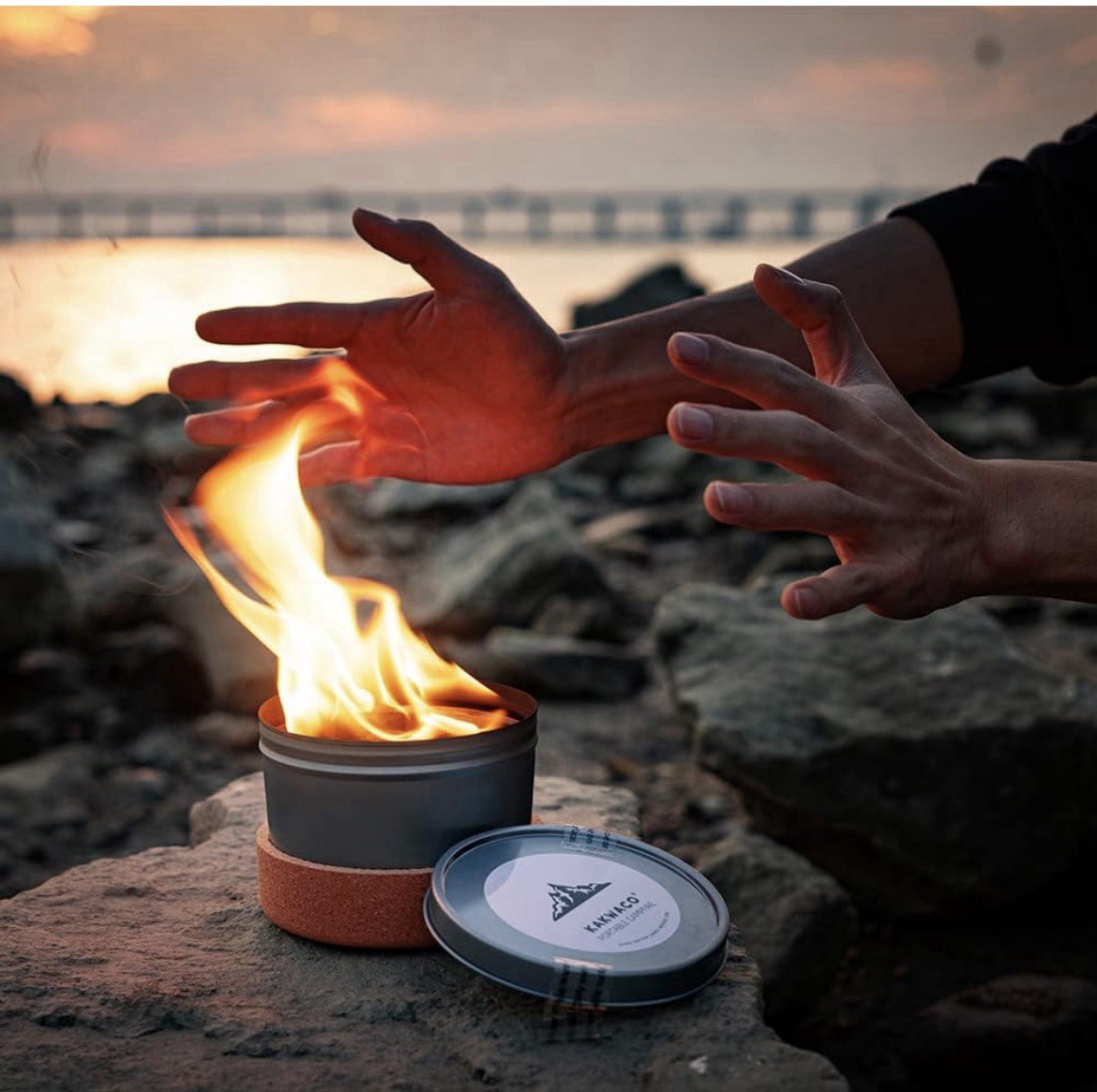 Portable Campfire – Smokeless – New Sealed Indoor Outdoor Kakwaco camping candle