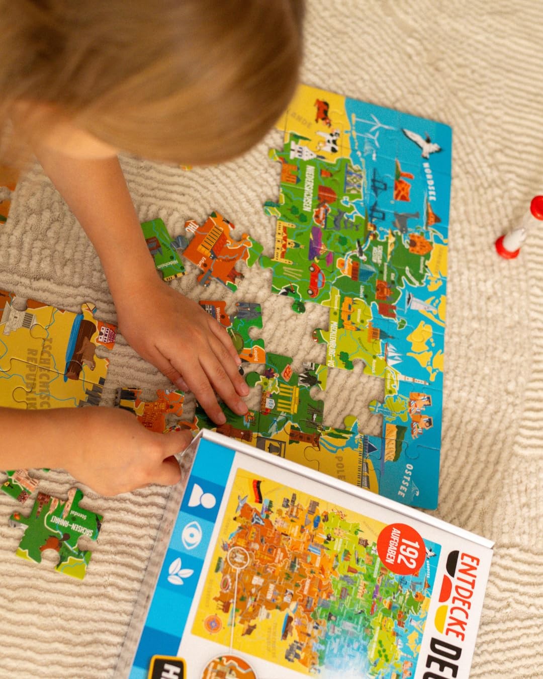 Discover Germany Exciting Geography Board Game with Magic UV Bag…