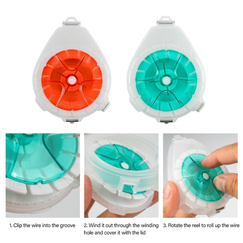 Multifunction Fishing Line Storage Box Portable Line Storage Holder Winding Tool