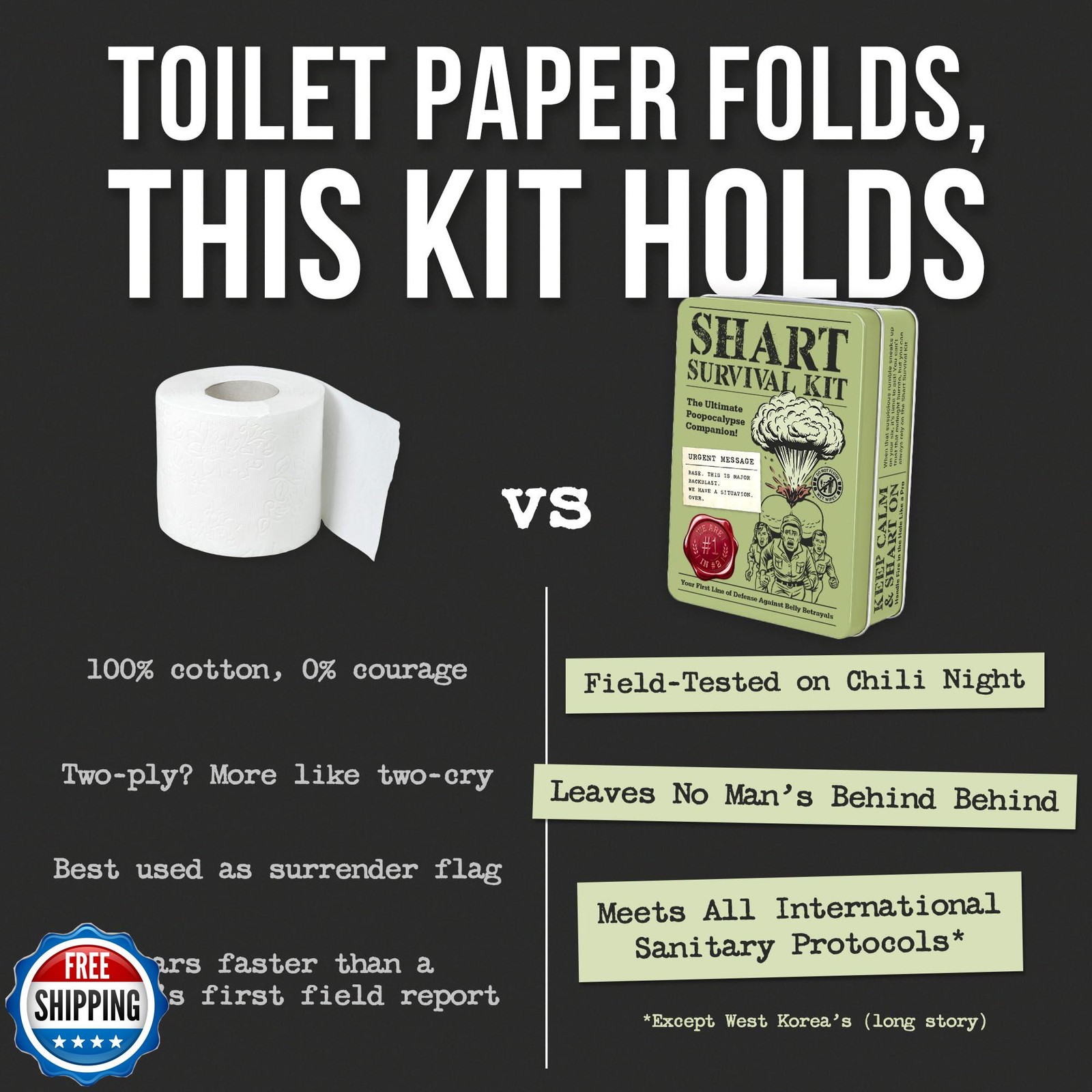 Witty Yeti’s Military-Grade Shart Survival Kit for When Your Butt