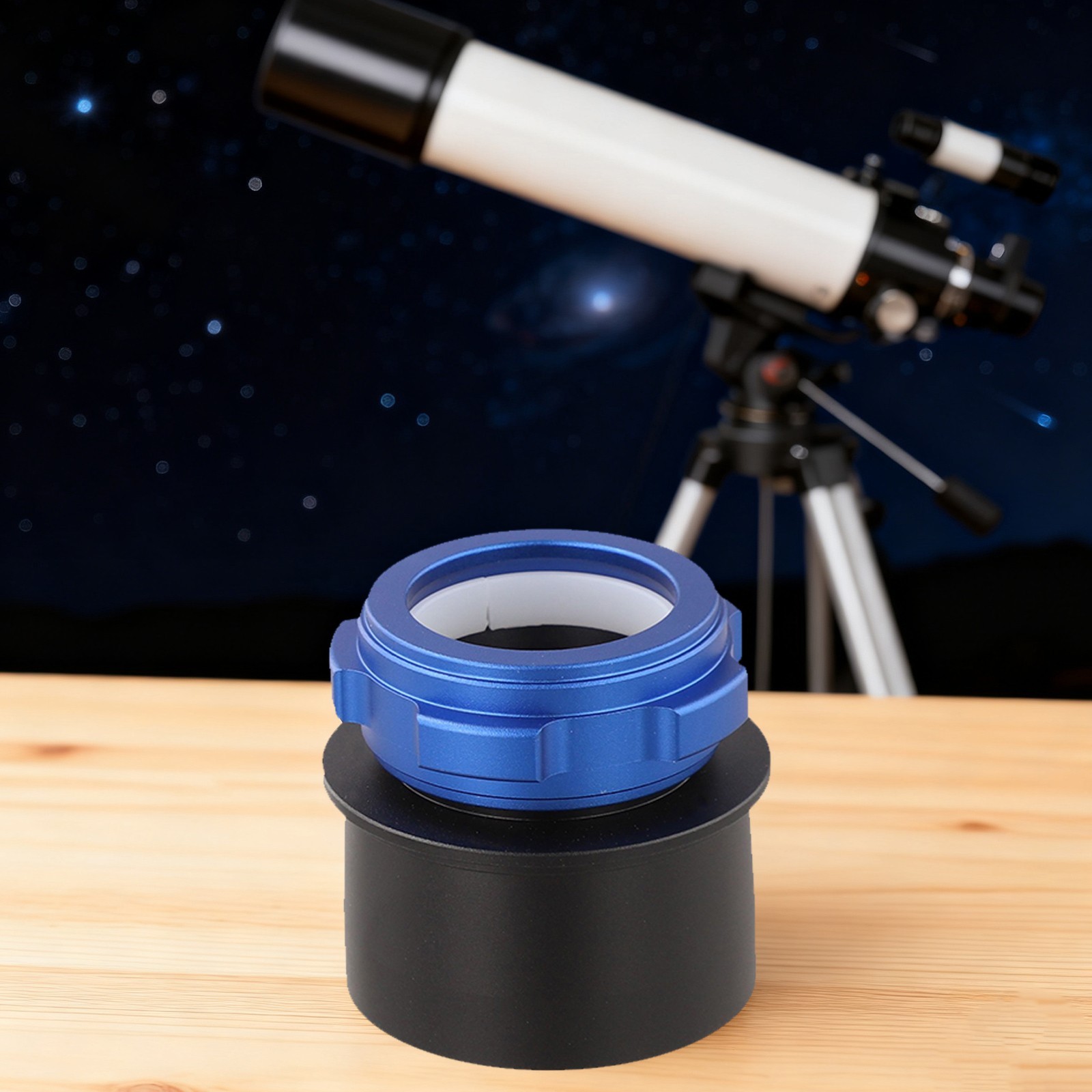 Aluminum Alloy Coaxial Lock Adapter for Telescopes M42M48 for 2 to 1 25