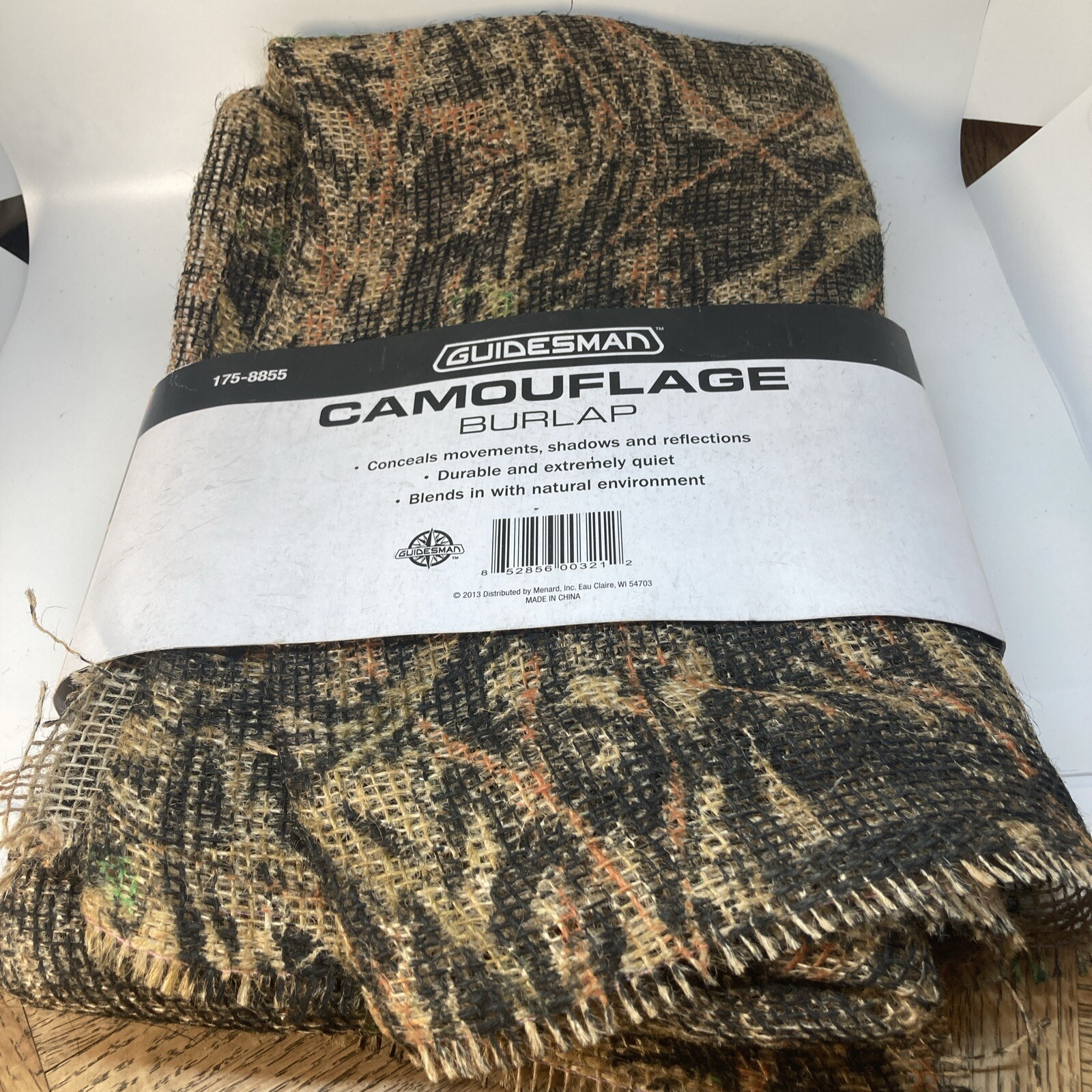 NWT Guidesman Camo Camouflage Fabric Cloth Burlap 54” x 12 ‘ 175-8855 Camping