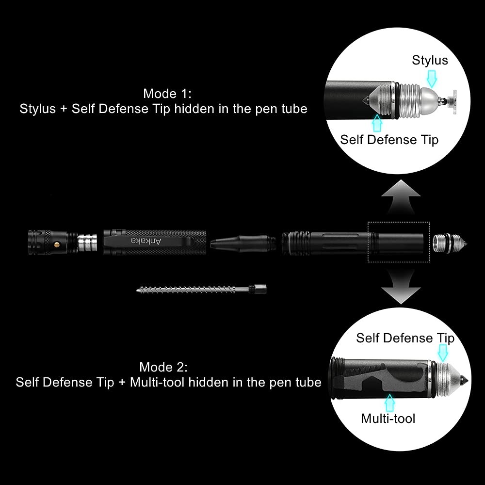 The Most Loaded 7-in-1 Tactical Pen Solves Others Weaknesses, Self Defense Ti…