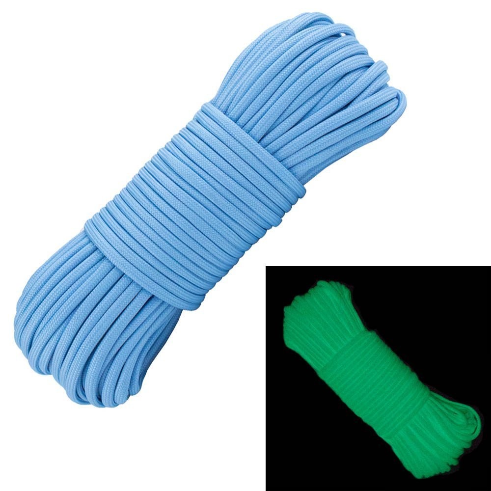 West Coast Paracord Glow in The Dark | 7 Strand Type III 550 25, Blue