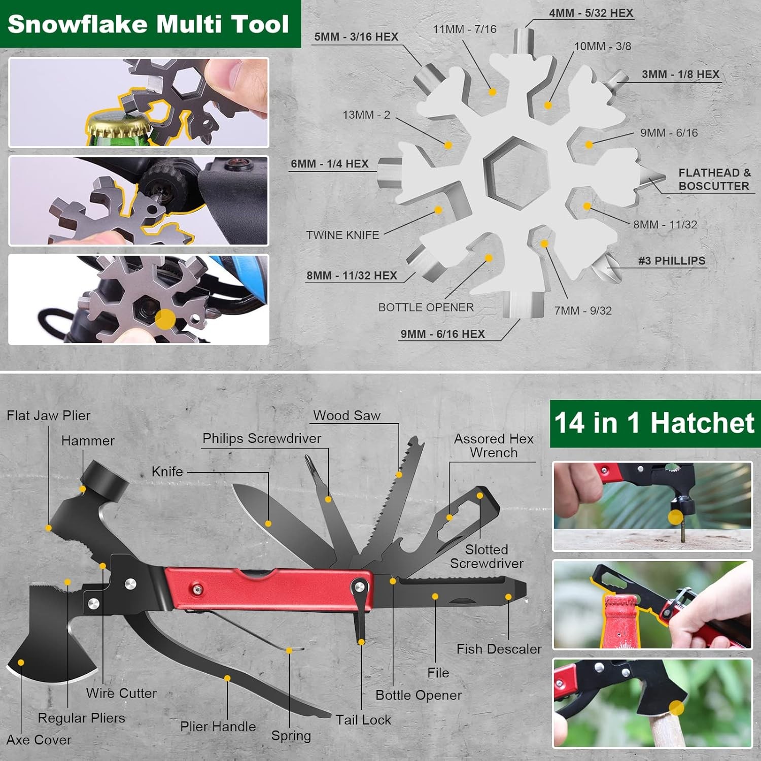 Survival Kit Multi Tool Outdoor Emergency Gear
