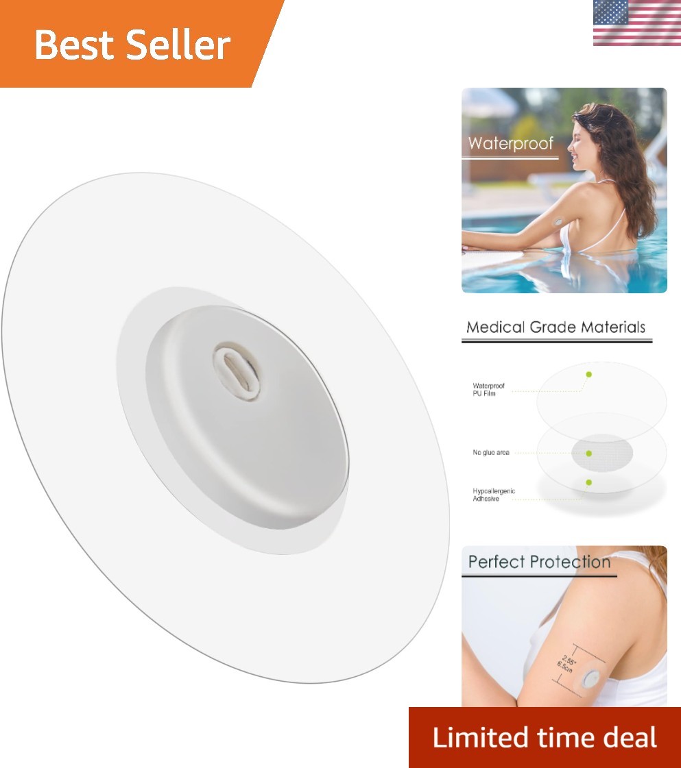 45 Skin-Friendly Patches for Libre 3 – Durable Waterproof Adhesive Overpatches