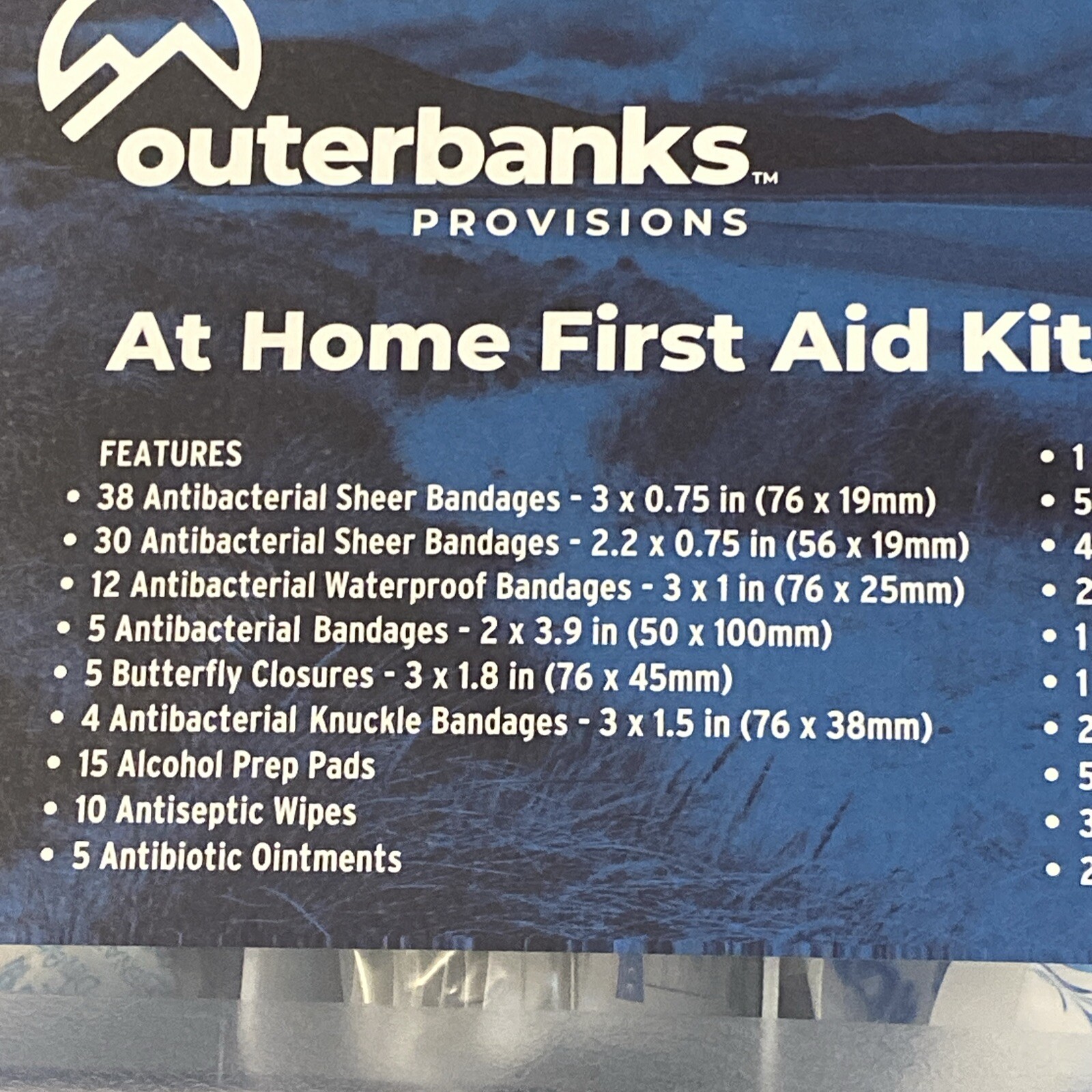 Outerbanks Provisions At Home First Aid Kit 150 piece Good for Camping/Beach F/S
