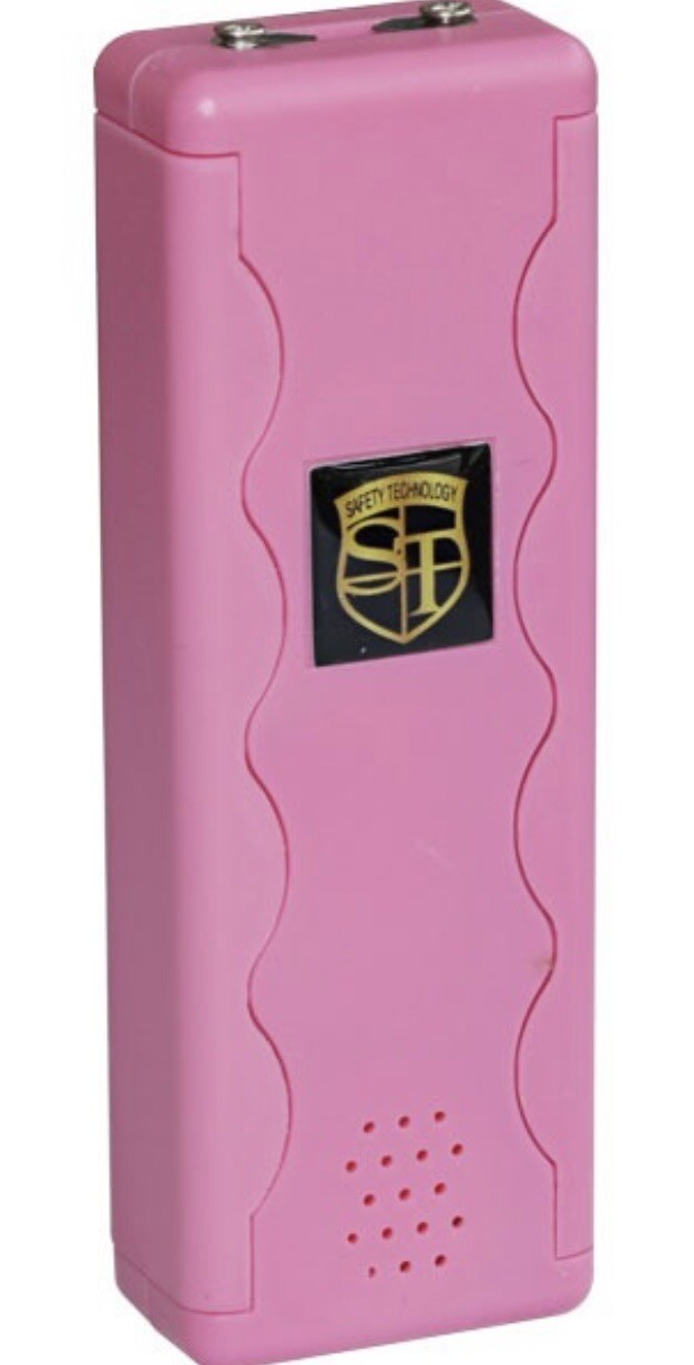3 N 1 Alarm WOMEN Self Defense 4 ” STUN GUN Rechargeable LED FLASHLIGHT Personal